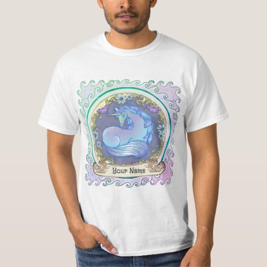 T-shirt Licorne jolie (Devant)
