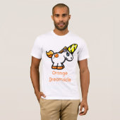 T-shirt Licorne ! !  Le Dreamsicle orange (Devant entier)