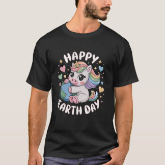 T-shirt Licorne Magique Bonne Fête de la Terre Écolo Groov