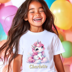 T-shirt Licorne magique nuage pastel