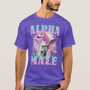 T-shirt Licorne mâle alpha Mème drôle fille
