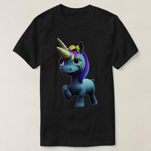T-shirt licorne mignonne (Design devant)