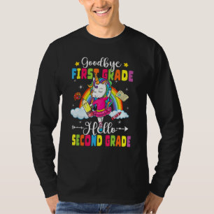 T-shirt Licorne Mignonne Bonjour 2e Année Rentree Scolaire