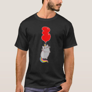 T-shirt Licorne Mignonne Chat 3e Anniversaire Fête de Ba