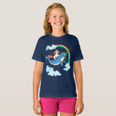 T-shirt Licorne montant Narwhal (Devant entier)