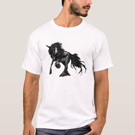 T-shirt Licorne noire (Devant)