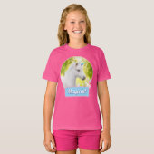 T-shirt Licorne Poney Blanc (Devant entier)