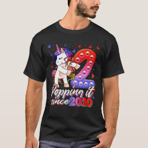 T-shirt Licorne Pop It 2 Ans Licorne qui éclate depuis 2