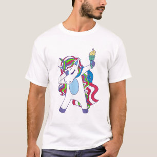 T-shirt licorne pour femmes avec dabbing USA patri