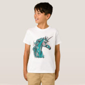 T-Shirt Licorne pour Garçons (Devant entier)