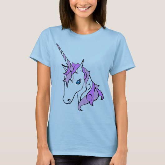 T-shirt Licorne pourpre d'étincelle (Devant)
