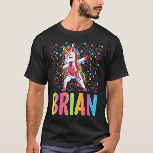 T-shirt Licorne qui Dab Brian (Devant)