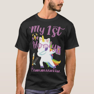 T-shirt Licorne qui Dabbing Ma Première Sainte Communion