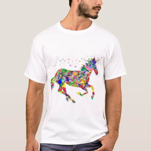 T-shirt Licorne Rainbow (Devant)