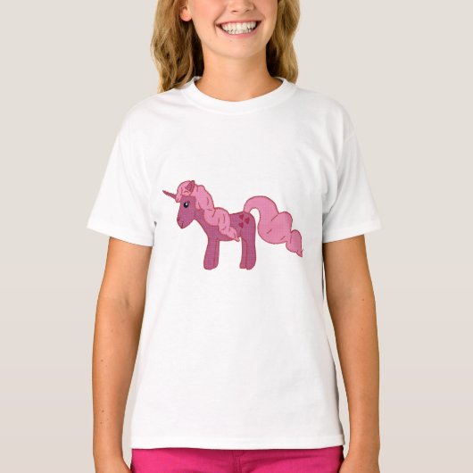 T-shirt Licorne rose (Devant)