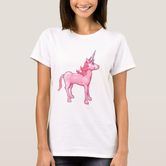 T-shirt Licorne rose (Devant)