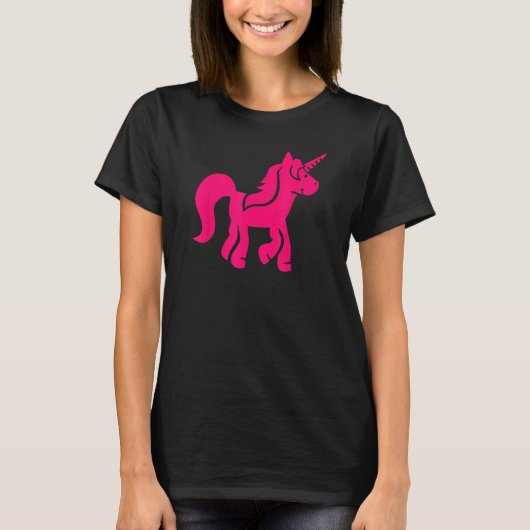 T-shirt licorne rose mignonne (Devant)