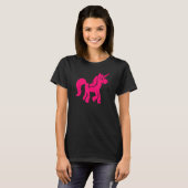 T-shirt licorne rose mignonne (Devant entier)