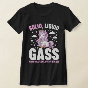 T-shirt Licorne Solide Liquide Gaz – Physique Amusante Sci