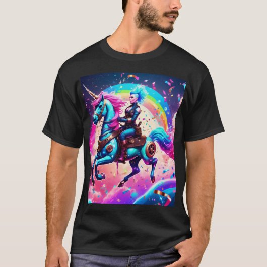 T-shirt Licorne steampunk (Devant)