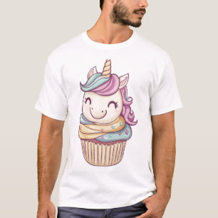 T-shirt Licorne Sucrée Cupcake (1)