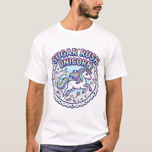 T-shirt Licorne Sugar Rush Licorne Drôle Cadeau Mignon Des