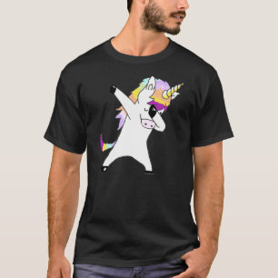T-shirt Licorne tamponnante dans un cadeau classique de