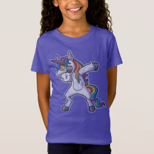 T-Shirt Licorne tamponnante mignonne