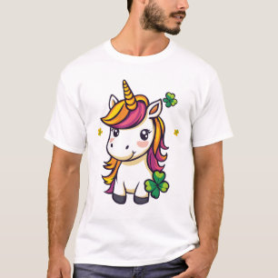 T-shirt Licorne Trèfle Chanceux (1)