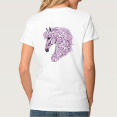 T-shirt licorne violette Abstraite (Dos)