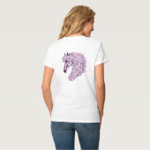 T-shirt licorne violette Abstraite (Dos entier)