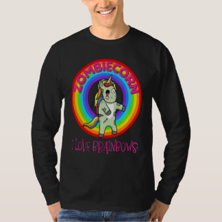 T-shirt Licorne Zombie Zombicorne Halloween Arc-en-ciel