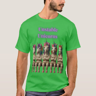 T-shirt Licornes arc-en-ciel fantaisistes drôles de licorn