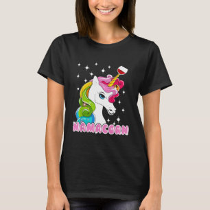 T-shirt Licornes Mamacorn Vin Licorne Mignon Drôle Humour