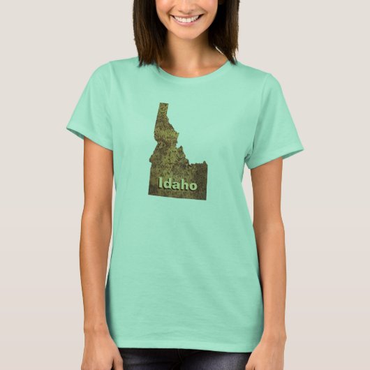 T-shirt L'Idaho sarclent la carte (Devant)
