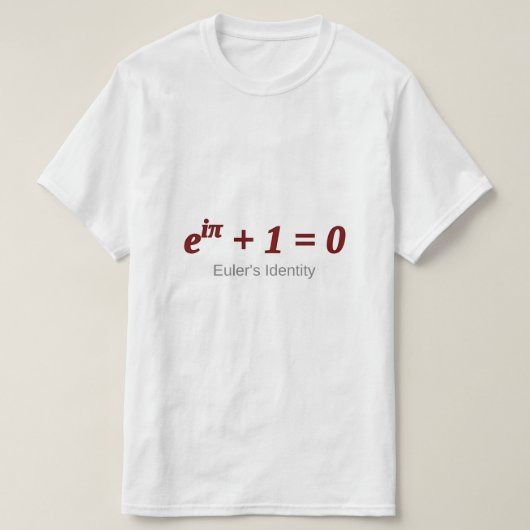 T-shirt L'identité d'Euler (Design devant)