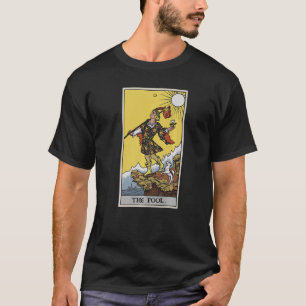 T-shirt L'idiot Tarot Card Pagan Witch Occult Fortune Div
