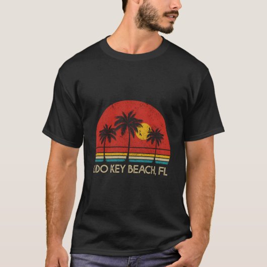 T-shirt Lido Key Beach Florida Fl Surfer (Devant)