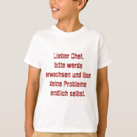 "Lieber Chef, bitte werde erwachsen..."