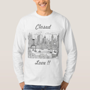 T-shirt: Liefde opgesloten in de moderne levenssti T-shirt