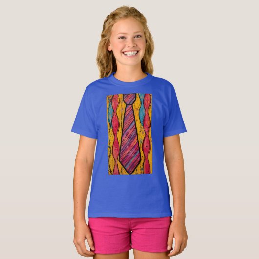 T-shirt Lien de rythme chromatique (Devant entier)