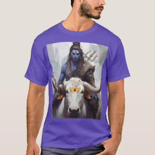 T-shirt Lien divin Seigneur Shiva et artiste fille Nandi