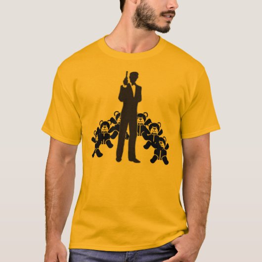 T-shirt lien et nounours 2 (Devant)