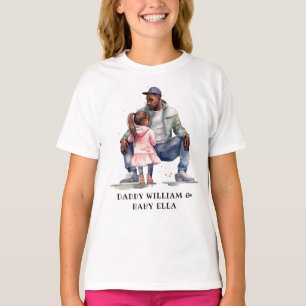 T-shirt Lien père et fille noir (2)
