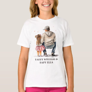 T-shirt Lien père et fille noir (9)
