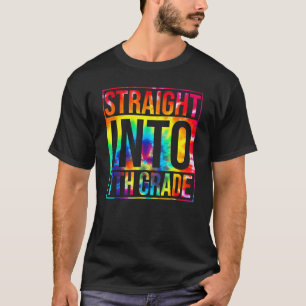T-shirt Lien Tie Dye Droit En 7e Année Thé De Rentrée