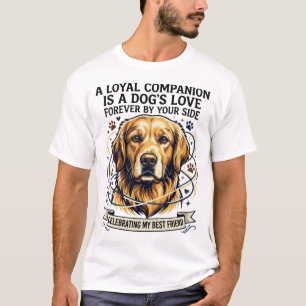 T-shirt LienInébranlable Amoureux de Chien Retriever Doré 