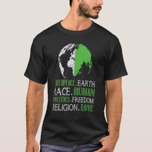 T-shirt Lieu de naissance Terre Race Politique humaine Fre