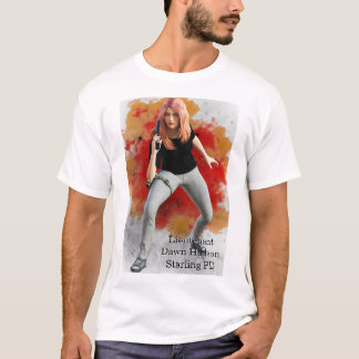 T-shirt Lieutenant Dawn hudson fire background
