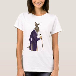 T-shirt Lièvre en Manteau Violet 2